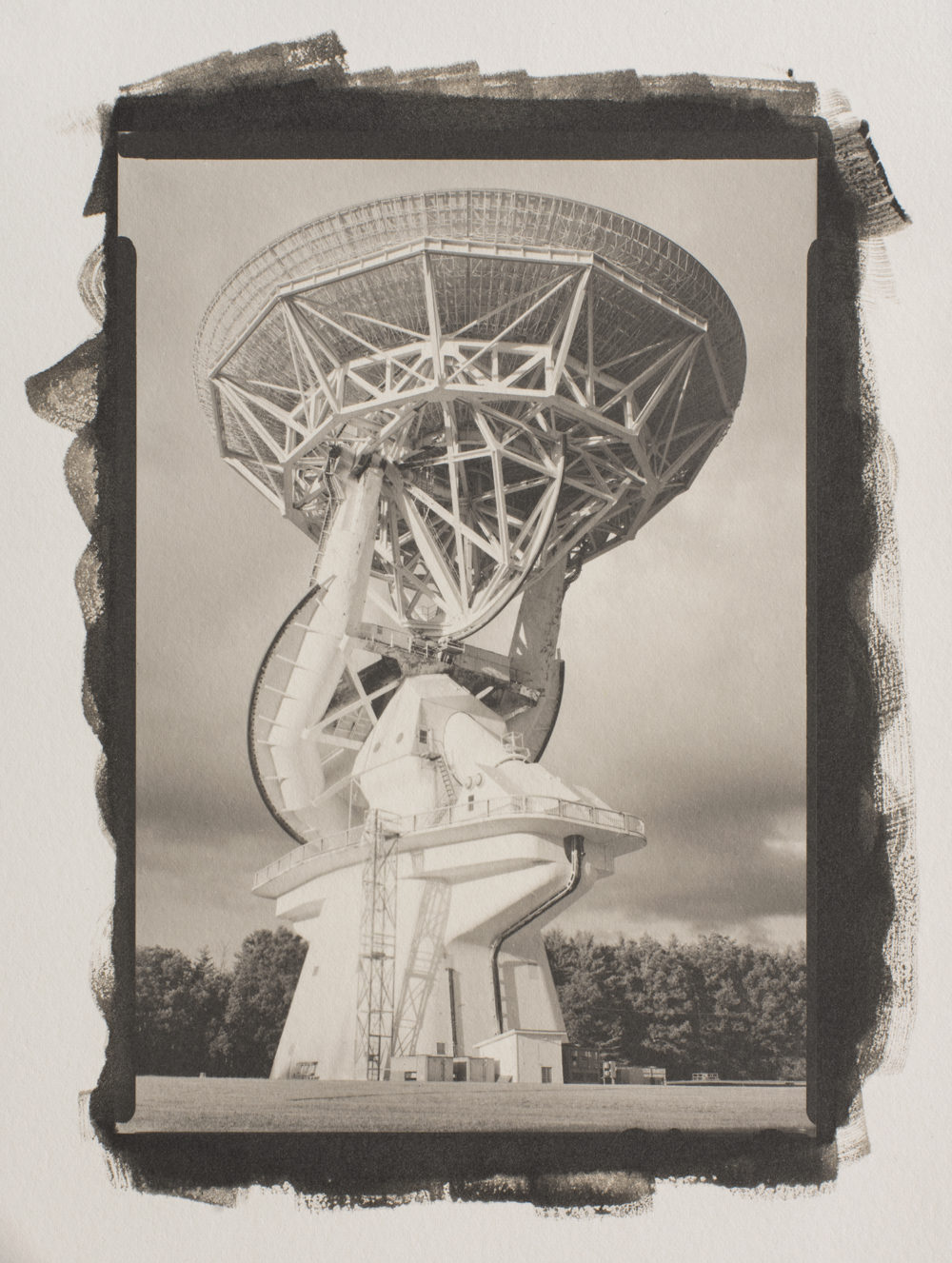 A platinum/palladium print of the 140 Foot Telescope at Green Bank National Radio Astronomy Observatory